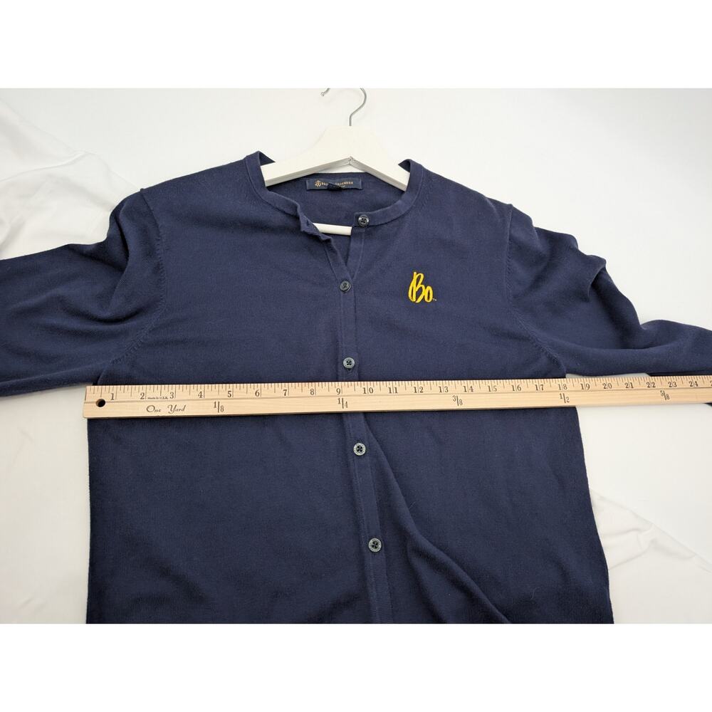 Brooks Brothers Bo Schembechler Univ of Michigan Cardigan Women's Large ** - Picture 8 of 10